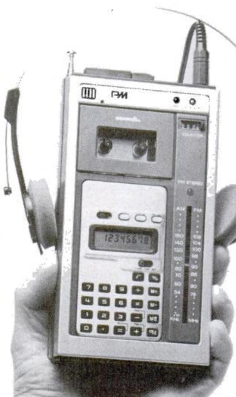 While the smartphone may have perfected what it looks like to have a calculator and MP3 player in one, our ‘80s forefathers also had a stab at combining these two devices. Case in point? This old-school gadget, which appears to be a cassette player with a built-in calculator. 